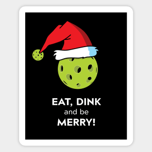 Merry Pickleball Christmas Magnet